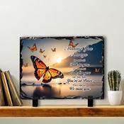 Butterflies 1 In Memory Slate Tile