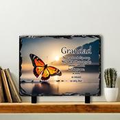 Butterfly 1 In Memory Slate Tile