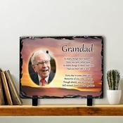 Sunset In Memory Personalised Slate Tile