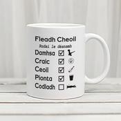 Fleadh Cheoil Check List Mug image