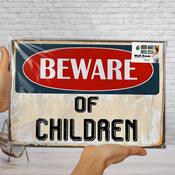 Beware of Children Wall Decor