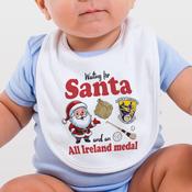 Waiting for Santa Baby Bib image