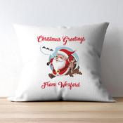 Santa Greetings from Ireland/Town Cushion