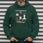 Holy Ghost Red Wine Xmas Hoodie