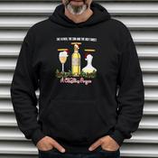 Holy Ghost White Wine Xmas Hoodie