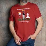 Holy Ghost Red Wine Xmas T-Shirt image