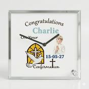 Clock - Confirmation Boy Name and Date