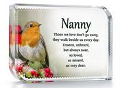 Robin In Memory Crystal - Nanny