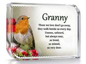 Robin In Memory Crystal - Granny