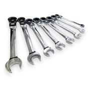 Toolzone 8pc Metric Flex Ratchet Combi Wrench (8 - 19mm) image