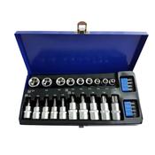 Toolzone 27pc 3/8" &amp; 1/2" Star Bits &amp; E Sockets