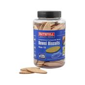 Faithfull No. 10 Biscuit Wood (125 Pack)