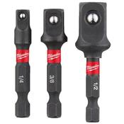 Milwaukee 3pc Shockwave Impact Duty Adaptor Set