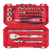 Milwaukee 4932498381 38 Piece 1/4in Ratchet Driver &amp; Socket Set