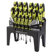 Draper 78619 44pc Green Screwdriver Set + Stand image