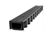 Slimline 1M Plastic Channel Drainage &amp; Grating A15