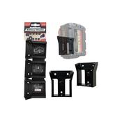 Stealth Mounts Milwaukee 18v Battery Mounts (6 Pack) BM-MW18-BLK-6