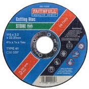 Faithfull 115 x 3.2mm Stone Cutting Disc (4 1/2'')