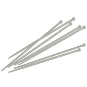 Faithfull 300 x 4.8mm White Cable Ties (100pk)