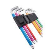 Faithfull 9pc Metric Multicoloured Hex Key Set (1.5 - 10mm)