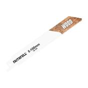 Faithfull S811H Sabre Saw Blade Wood 150mm 10 TPI (5pk)