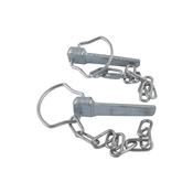 82mm x 4mm Flat Plate Pin &amp; Chain (Spring Type) (Pack of 2)