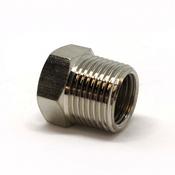 3/8'' Male x 1/4'' Female Nickel Plated Reducing Bush