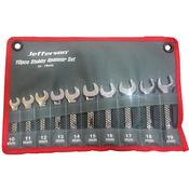 Jefferson 10pc Stubby Spanner Set (10 - 19mm)