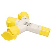 Jefferson 110v 16A 3 Way Splitter