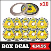 Klingspor A60 TZ Special 115 x 1mm Stainless Steel Disc (10pk)