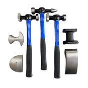 Toolzone 7pc Fibre Body Hammer Panel Beating Repair Kit