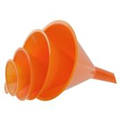 Toolzone 4pc Small Funnel Set (50, 75, 100, 110mm)