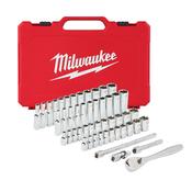 Milwaukee 1/4'' 50pc Drive Ratchet &amp; Socket Set - Metric &amp; Imperial image