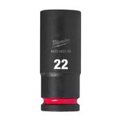 Milwaukee 1/2'' Shockwave Impact Socket Hex Deep 22mm