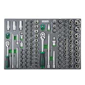 Toptul 104pc 3/8" &amp; 1/2" DR. Flank Socket Set