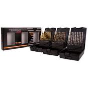 Terrax Twist Drill Sets 3 in 1 Box (HSS, Cobalt &amp; Titanium)