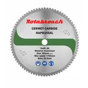 Rotabroach Aluminium Cermet Blade 355mm x 25.4mm x 80T RAPB355AL