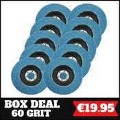 Box Deal - x10 115mm Zirconium Oxide Flap Disc (60 Grit) image