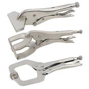 Silverline 3pc Welding Clamp Set (Sheet, Welding &amp; C Clamps)