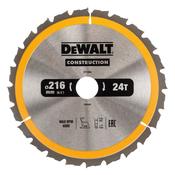 DeWalt 216mm x 30 x 24T ATB/ Neg Circular Saw Blade