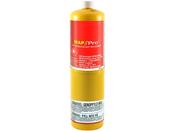 Faithfull 400g Yellow Map-Plus Gas Cylinder (CGA600 Fitting)