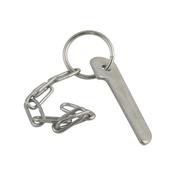 100mm x 4mm Zinc Plated Flat Plate Pin &amp; Chain