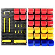 Jefferson 44pc Wall Mounted Storage Bin System