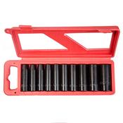 Jefferson 10pc 1/2'' Deep Impact Socket Set (9 - 27mm)
