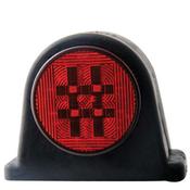 12/ 24v Rubber LED Side Marker (Red/ Clear)