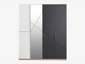 New City Wardrobe – 4-Door Storage for Kids' Rooms