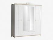 Pink Freesie Four-Door Wardrobe | M&amp;I Interiors