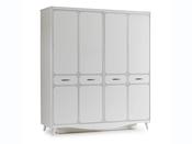 Pearl 4-Door Kids Wardrobe | Elegant Storage by M&amp;I image