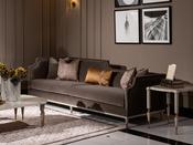 Monaco 4 Seater Sofa with Gold Tips - M&amp;I Interiors Ireland image