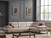 Elantra Corner Sofa Set Solid Wood Frame - Mandiinteriors image